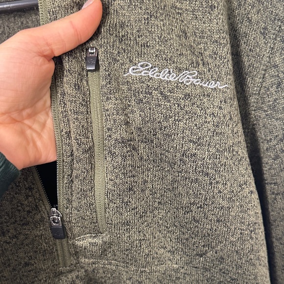 Eddie Baur Men's Green Half-Zip Sweater - Picture 4 of 6